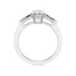 Pierścionek z prostokątnym diamentem SBP_014